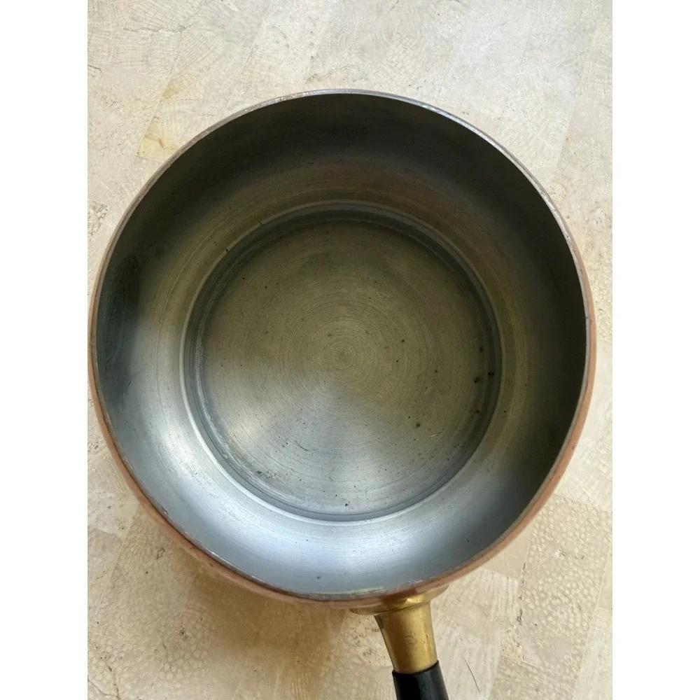 Vintage Solid Copper Pot Sauce Fondue In Japan